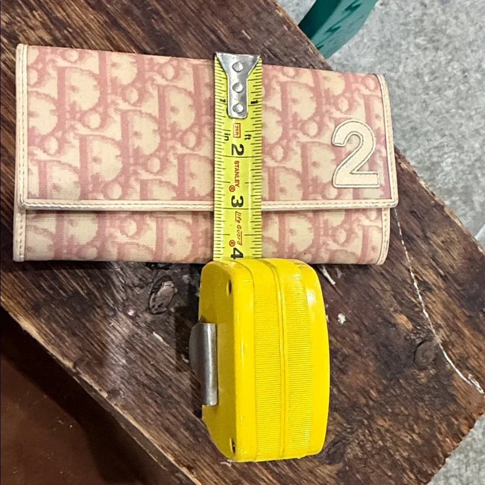 Dior Pink and‎ Cream Logo Clutch (wallet)